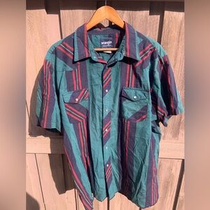 Wrangler pearl snap short sleeve shirt